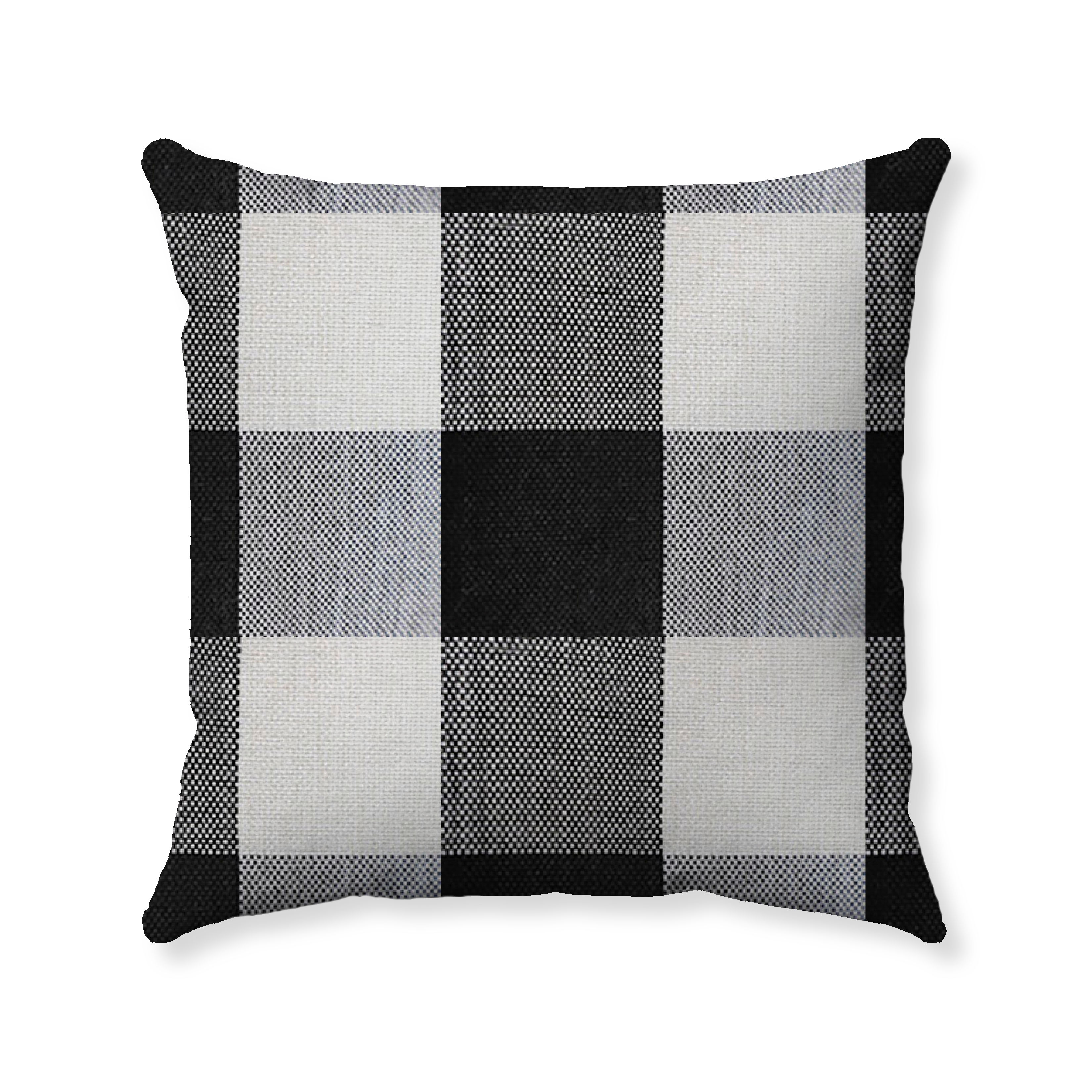 Black and white 2024 gingham throw pillows